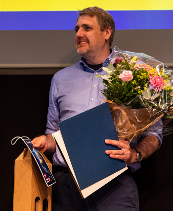 Carsten Bjarkam modtager Lions Prisen 2021. Foto: Frank Stjerne