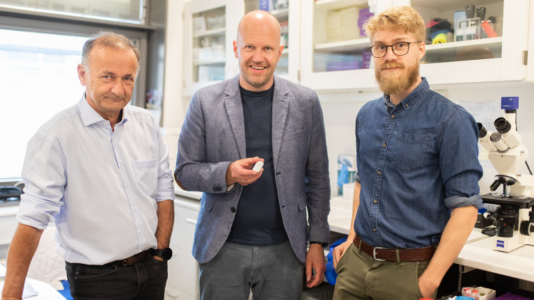 De tre opfindere bag det intelligente shuntplaster