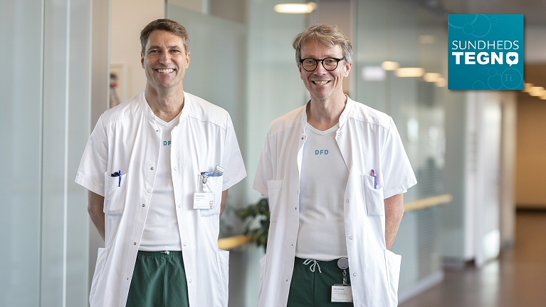 Overlæge og professor Søren Kold og overlæge og professor Ole Rahbek medvirker i podcasten Sundhedstegn.
