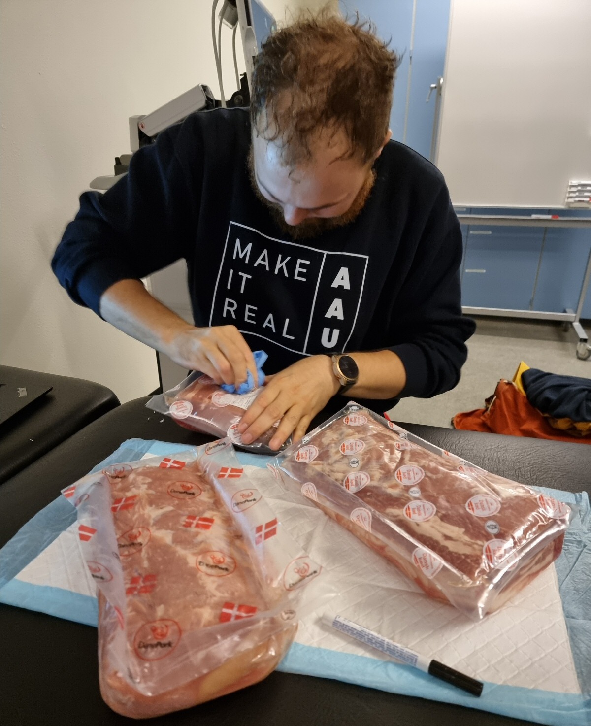 Klargøring af flæskestegsstudie
