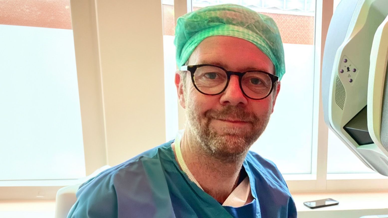 Forskningsansvarlig overlæge ved Nyre- og Urinvejskirurgisk Afdeling, Tommy Kjærgaard Nielsen.