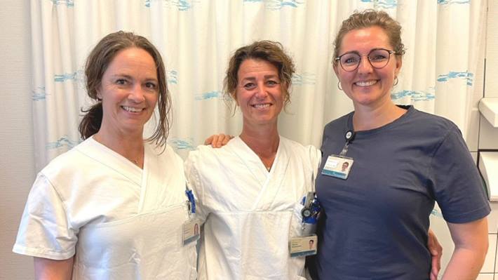 Gynækologisk-Obstetrisk Team: Fysioterapeuterne Jannie Hald Holstebro, Hanna Reinerstedt og Tine Marie Asp har gjort en stor forskel for patienter med smerter i underlivet.