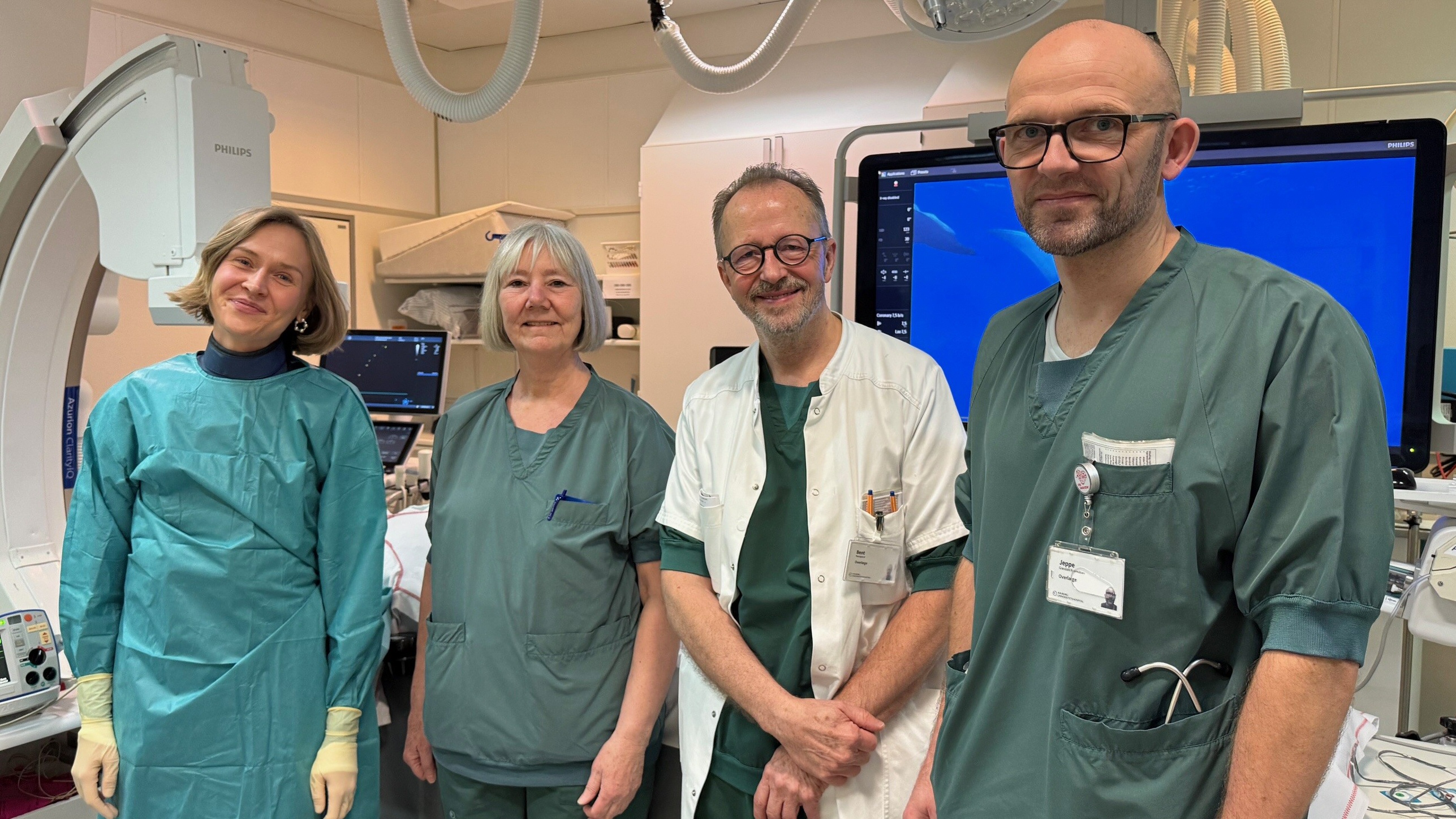 Teamet som har udført den nye type operation