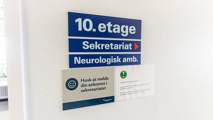 Neurologisk Ambulatorium på 10. etage