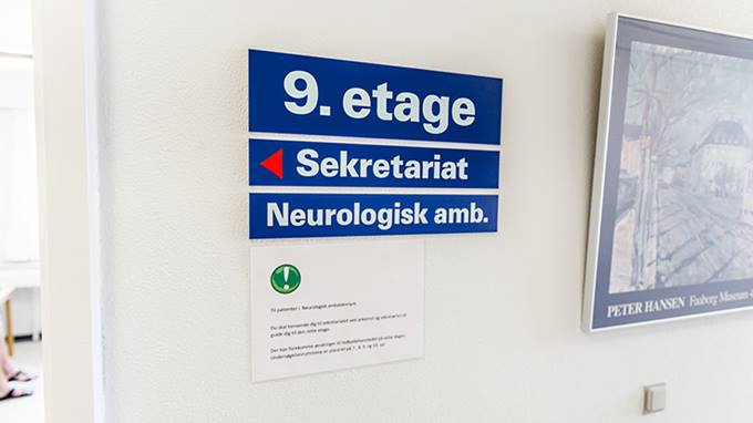 Neurologisk Ambulatorium på 9. etage
