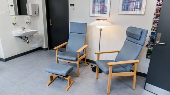 Venteområde for patienter, der er klar til operation
