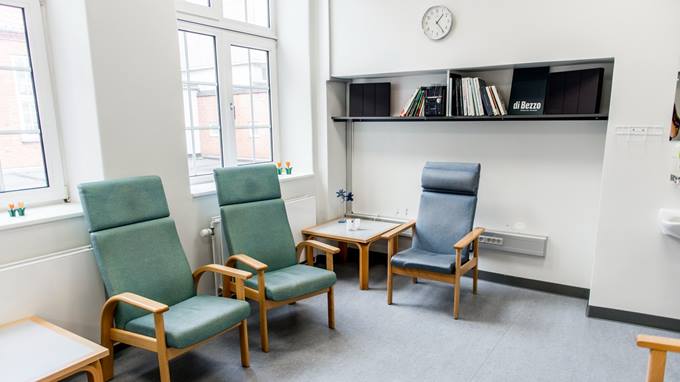Venteområde for patienter, der er klar til operation