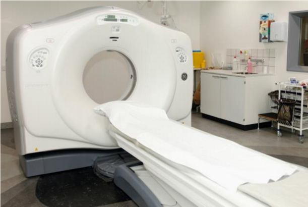Billede af CT-skanneren, som bruges ved undersøgelsen.