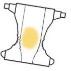 Illustration af gul aff&oslash;ring.